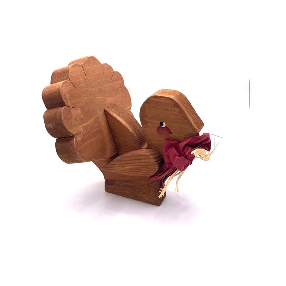 Five wooden turkeys: pre-owned - Thanksgiving holiday decor - Picture 8 of 12